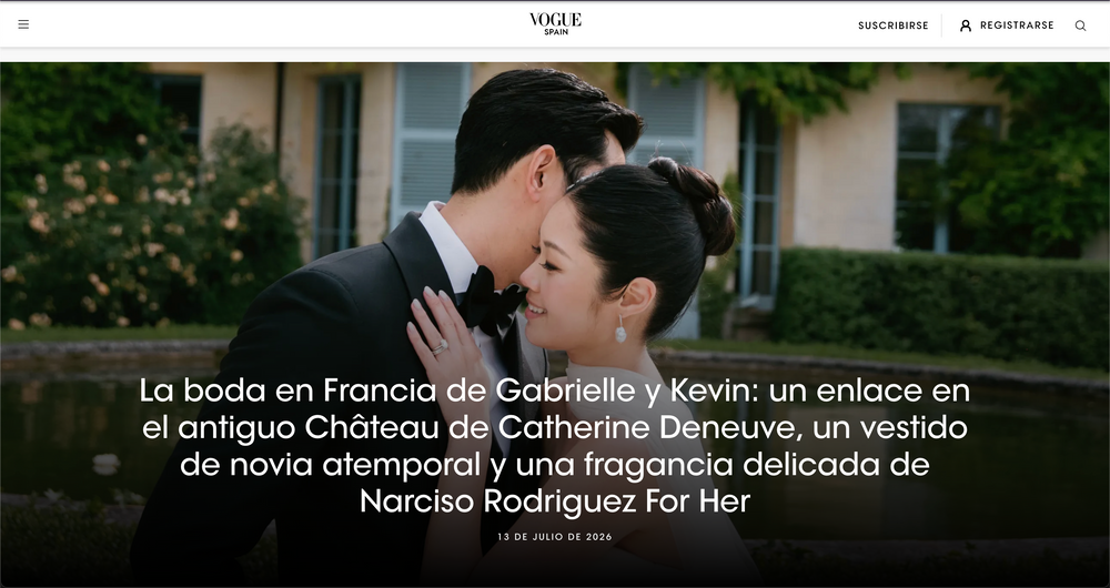 La boda en Francia de Gabrielle y Kevin