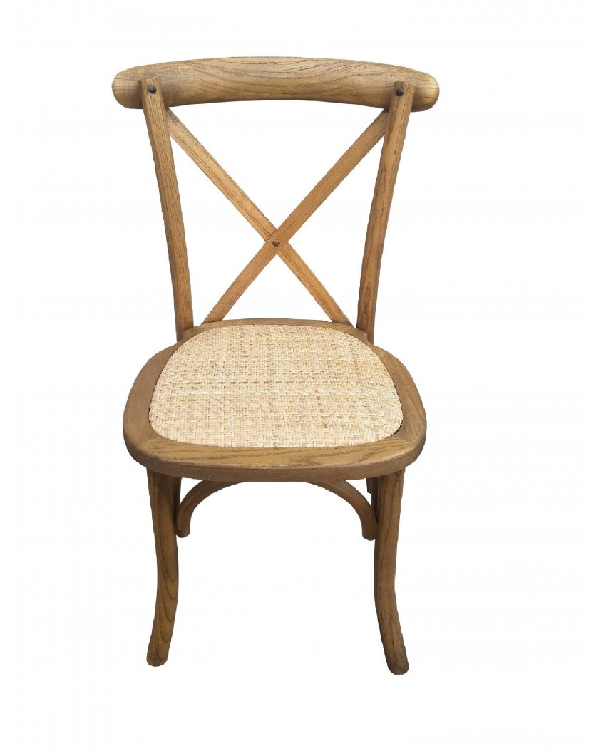 Chaise bistrot dos croisé