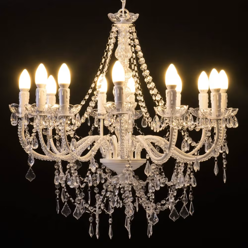 12 branch tassel chandelier