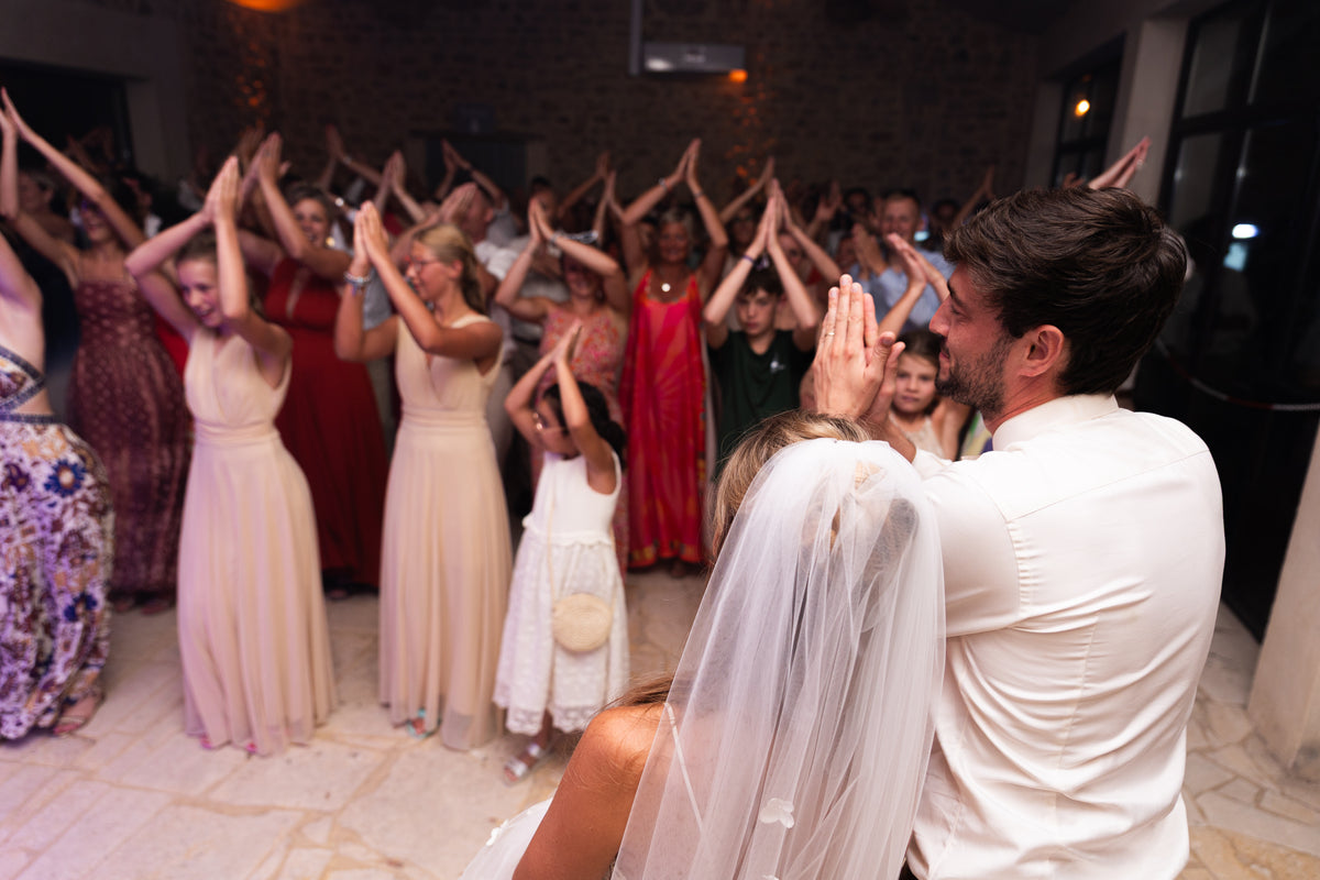 Soirée dansante, mariage de Manon et Thibault au Domaine de Valbonne